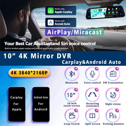 Rear View Car Play Mirror